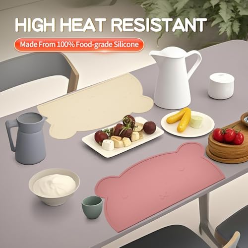 Sili Factory food grade baby dining placemat catching spills during weaning time