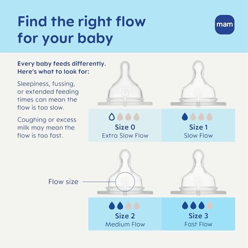MAM Easy Start infant feeding bottle packaging showcasing BPA free safety certification