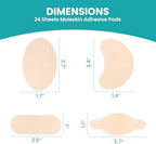 Promifun latex-free foot padding stickers for corn and bunion relief.