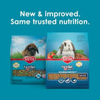 Kaytee rabbit food pelleted texture and kibble closeup