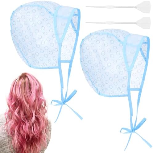 Blue hair highlighting cap for DIY hair color