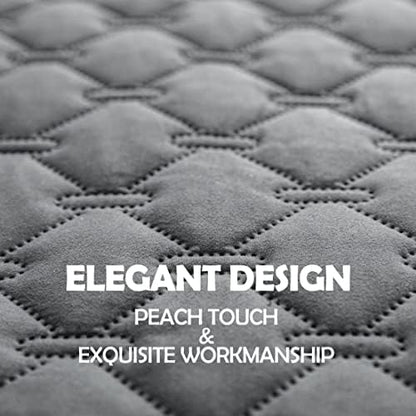 Water droplets pooling on the machine washable liquid barrier fabric without soaking through.