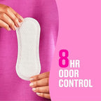 Authentic Carefree daily liners for women with 8 hour odor control