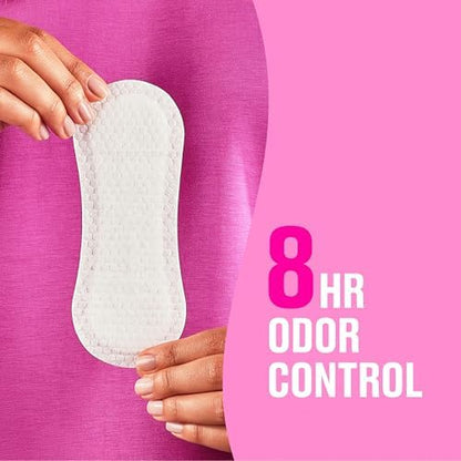 Authentic Carefree daily liners for women with 8 hour odor control