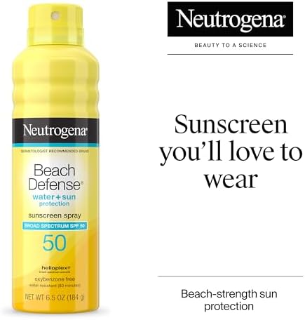 Water resistant sunscreen with Helioplex technology for swimming and sports