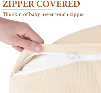 Neutral brown and beige nursery aesthetic pillow covers