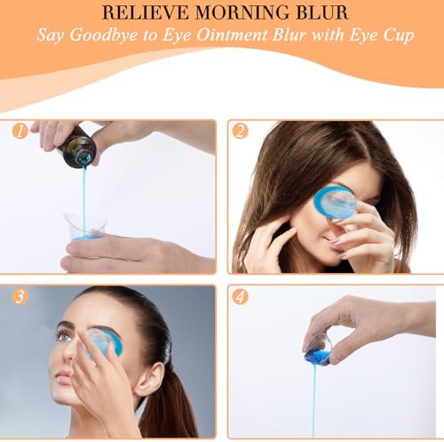 Compact travel size eye wash cups for daily ocular hygiene