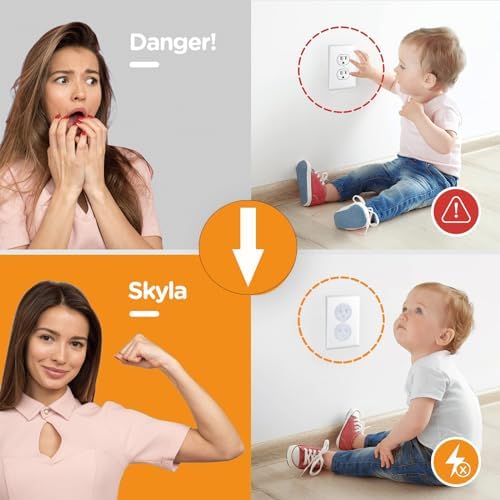 Haodlay 50 pack electrical plug protectors for toddlers
