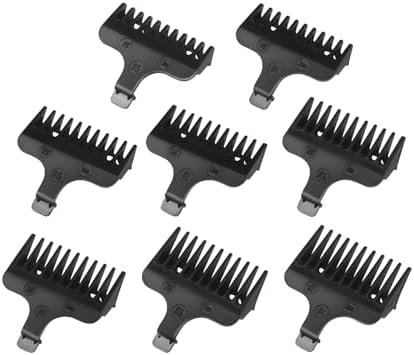 Full set of eight Wahl replacement guard sizes arranged