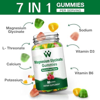 Wachray Magnesium Glycinate Gummies packaging side view