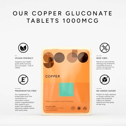 Fitness Health copper tablets in compostable packaging