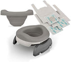 White and gray Potette Plus with reusable silicone liner