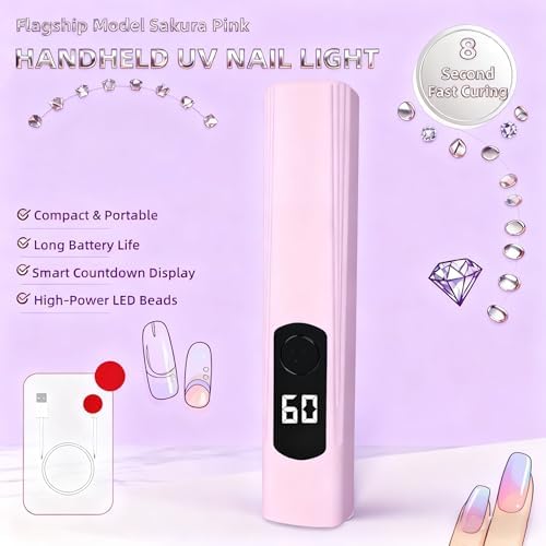Kylara travel nail light showing compact pocket-sized scale