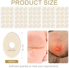 Self-adhesive small oval callus pads for toe protection and friction reduction.