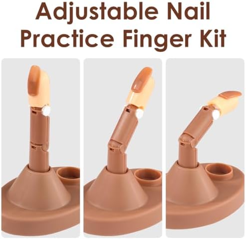 Flexible joints on beatool practice fingers for realistic nail positioning