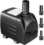 Growneer fountain pump showing adjustable flow control knob