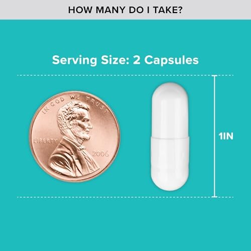 Qunol Extra Strength Magnesium capsules side view showing dosage instructions