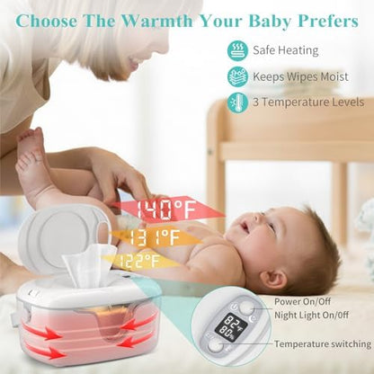 Side view of Igeri rechargeable wipe heater