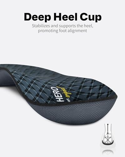 Walkhero arch support inserts for men and women in gray color