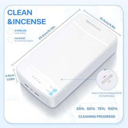 Top view of LXIANGN portable disinfection box for jewelry