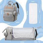 Jstpro multifunctional diaper backpack styled for travel and daily use
