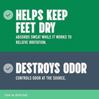 Back label of Lotrimin AF powder spray showing ingredients and athlete's foot prevention directions.