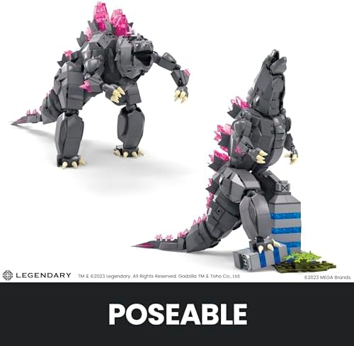Godzilla x Kong collector set showing the articulated tail and leg joints in a dynamic pose.