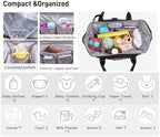 Bhafem convertible baby backpack showing side storage compartments