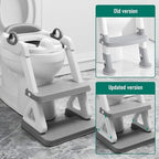 Light grey Wiifo potty seat cushion and integrated splash guard detail