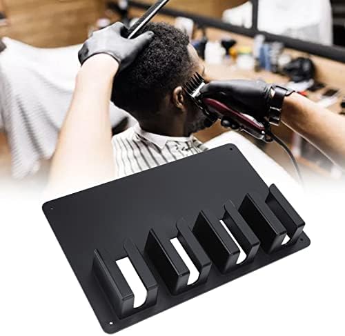 Agatige hair clipper holder close up on the durable ABS polymer material designed to prevent cord tangling and drops