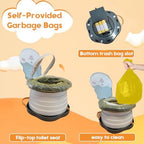 SunnySmile foldable toddler seat with disposable bags
