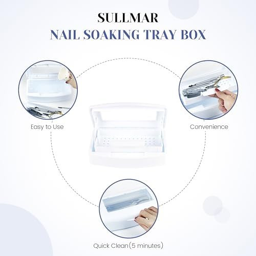 Sterilizing tray for eyelash tweezers and nail scissors