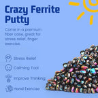 Umnodobn adult magnetic slime putty set with hand kneading the mini ferrite stones for stress relief.