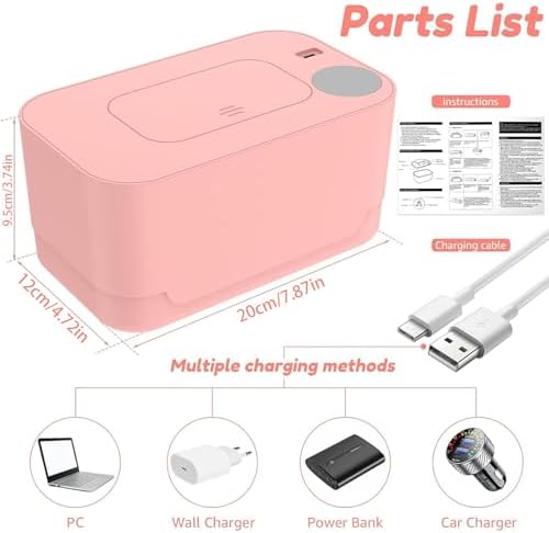 Generic baby wipe warmer compact size comparison