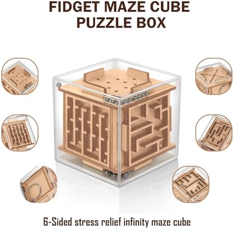 Authentic CHEROSIN balance IQ puzzle game showing intricate internal metal ball tracking system