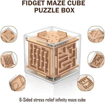 Authentic CHEROSIN balance IQ puzzle game showing intricate internal metal ball tracking system