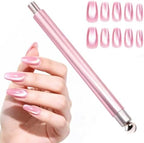 Vayve double head cat eye magnetic nail art tool in pink front view