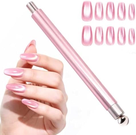 Vayve double head cat eye magnetic nail art tool in pink front view