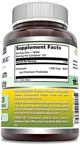 Authentic USA imported Amazing Nutrition Chromium Picolinate high potency tablets for weight management.