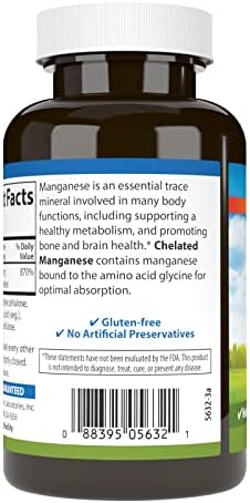 High absorption manganese glycinate tablets