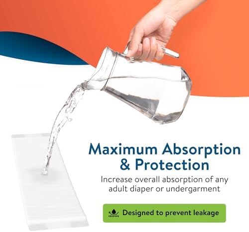 Side profile of Inspire overnight booster pad demonstrating its slim yet highly absorbent core profile.