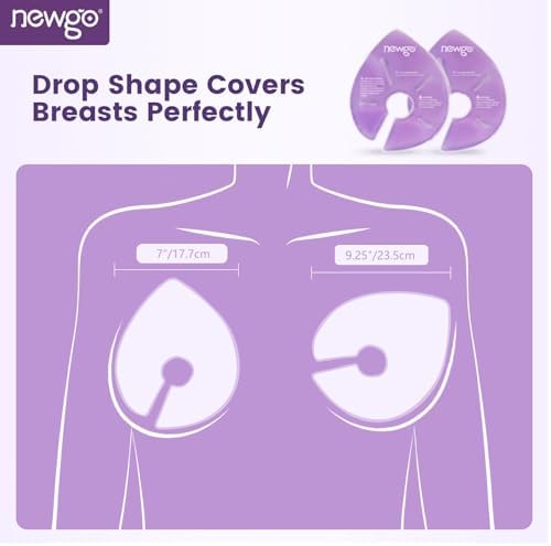 NEWGO breast pads showing hot therapy usage