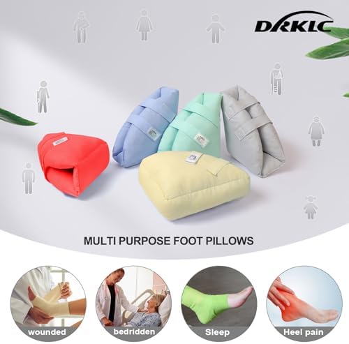 Heel protector being used in a wheelchair for pressure ulcer prevention.