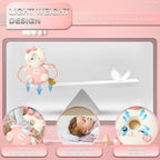 Aueplcio baby head protector backpack worn by crawling infant
