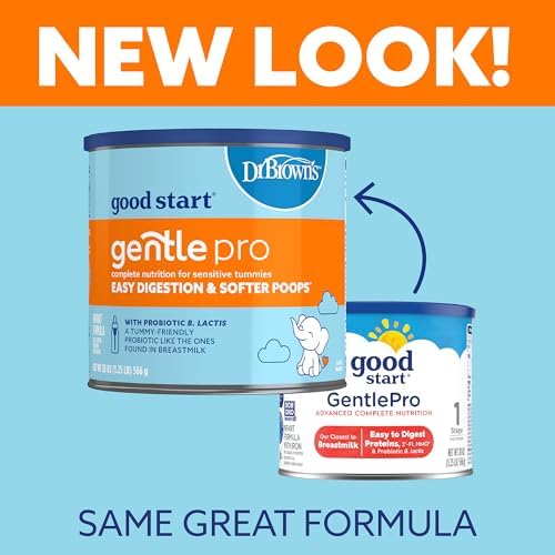 Good Start Gentle Pro non-GMO baby formula label detailing probiotic and DHA benefits