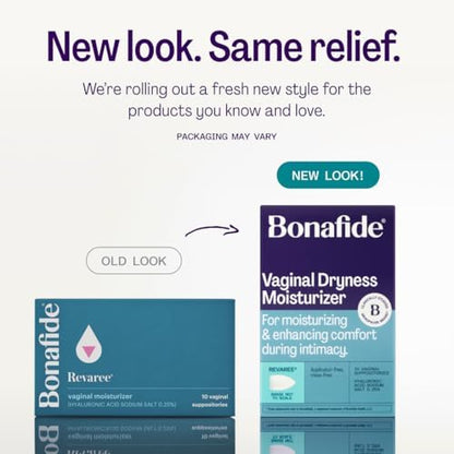 Bonafide Revaree hyaluronic acid inserts for menopause dryness relief