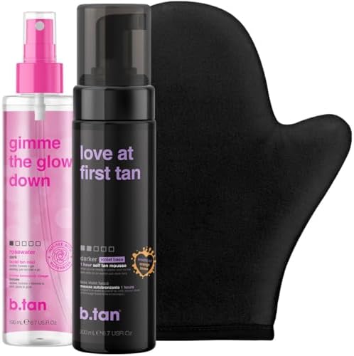 B.Tan Violet Self Tan Foam and Face Mist Kit front packaging
