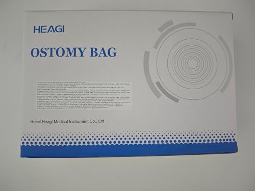 Heagimed colostomy bag kit including stoma measurement card and eight clamps