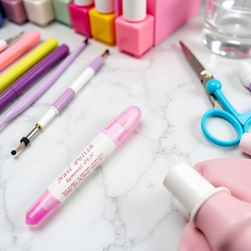 Travel-friendly nail polish eraser pen with cap