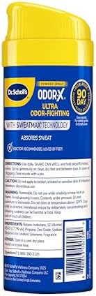 Dr. Scholl's Odor-X canister showing unisex unscented formula